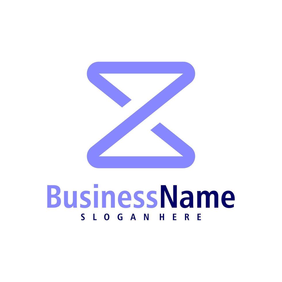 brief z logo ontwerp vector. creatief eerste z logo concepten sjabloon vector