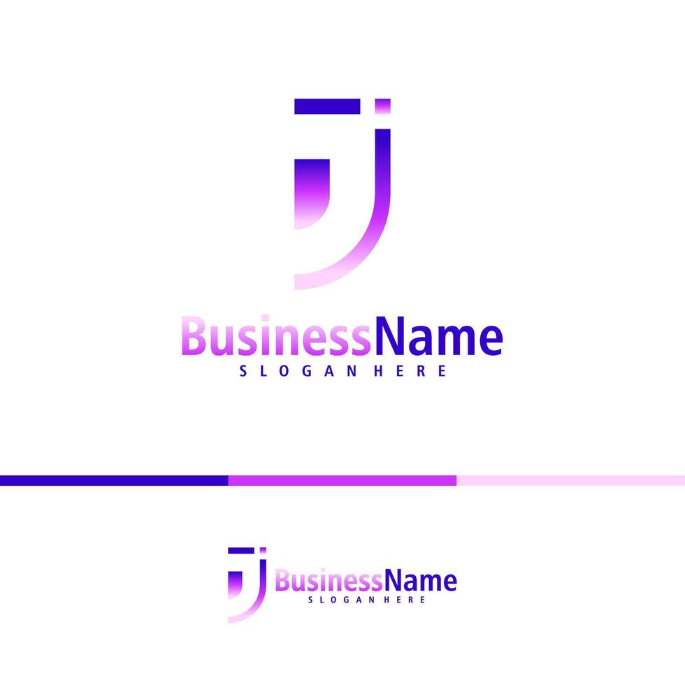 brief j logo ontwerp vector. creatief eerste j logo concepten sjabloon vector