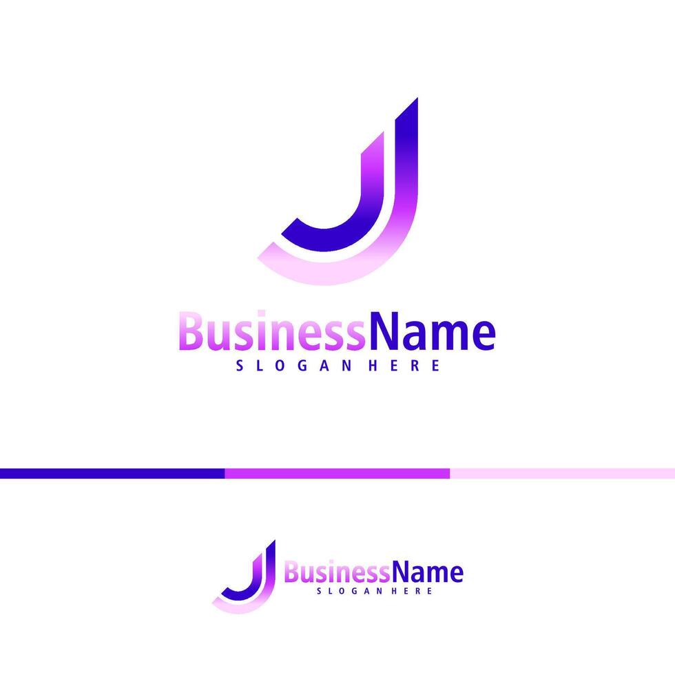 brief j logo ontwerp vector. creatief eerste j logo concepten sjabloon vector