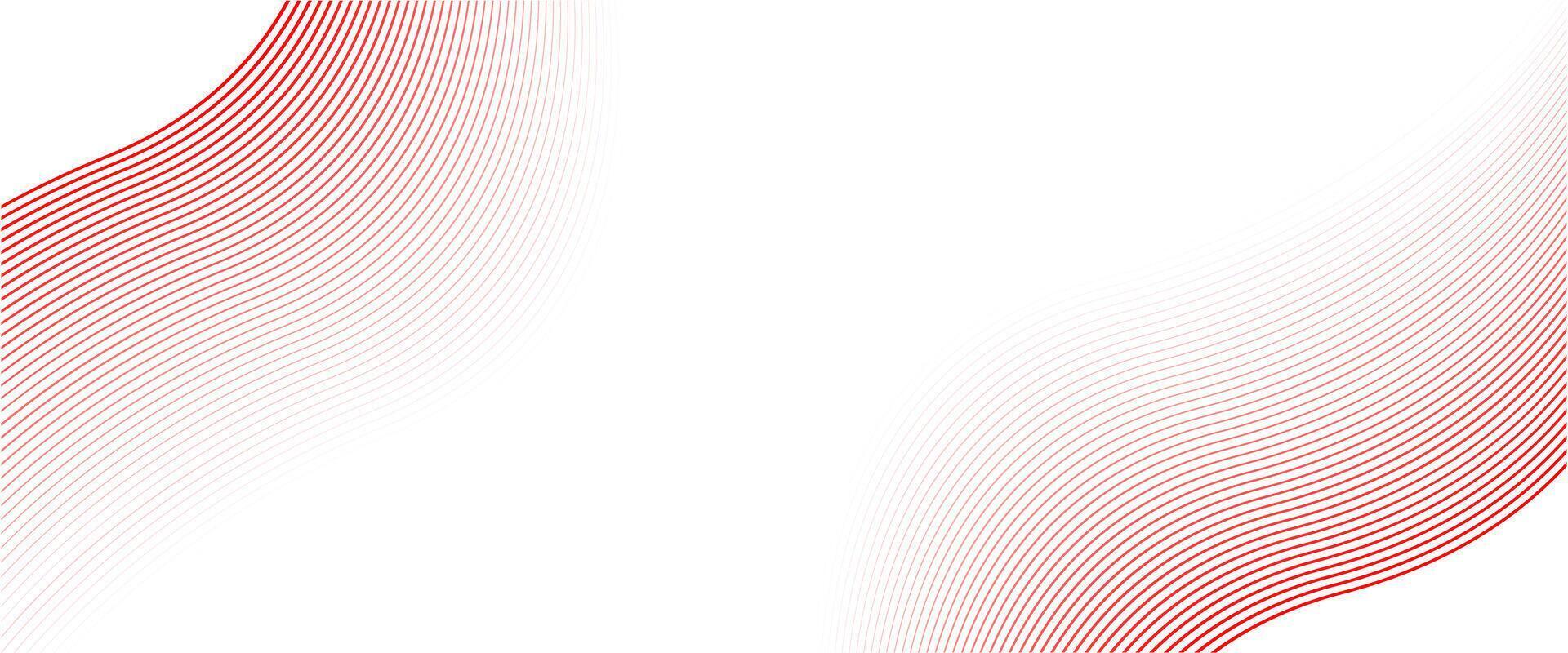 abstract rood lijnen. vector wit achtergrond. rood Golf