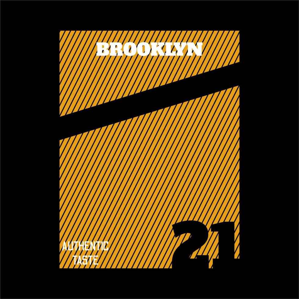 brooklyn streetwear vintage modeontwerp vector