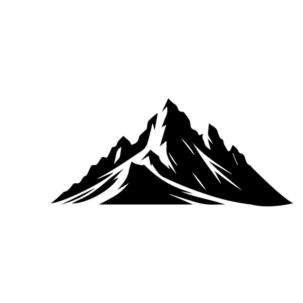 montain schets afbeeldingen. vector illustratie en logo