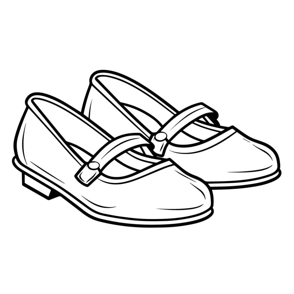 strak schoenen schets icoon in vector formaat voor mode ontwerpen.