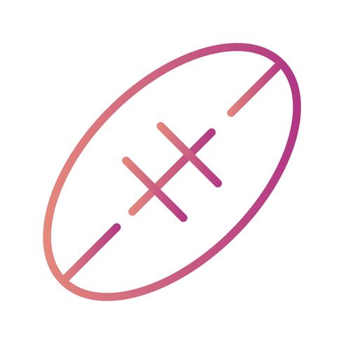 Rugby pictogram vectorillustratie vector