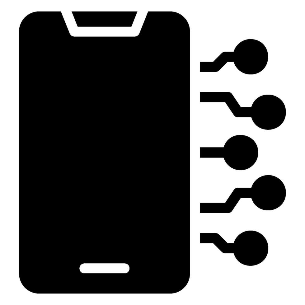 smartphone glyph-pictogram vector