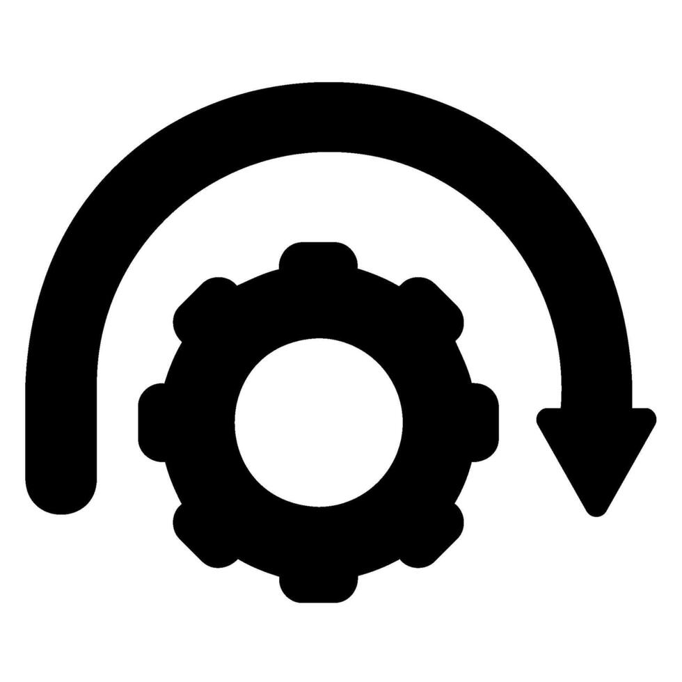 tegenslag glyph icoon vector