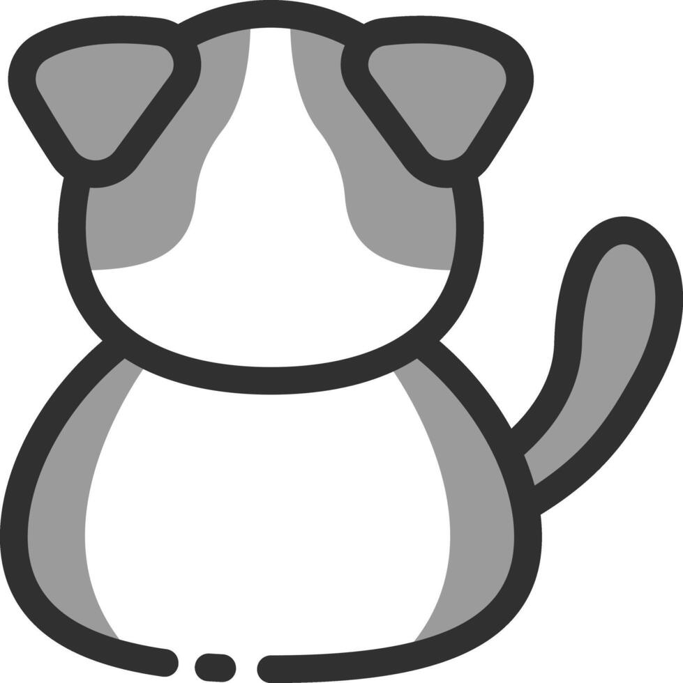 een zwart en wit tekening van een kat vector