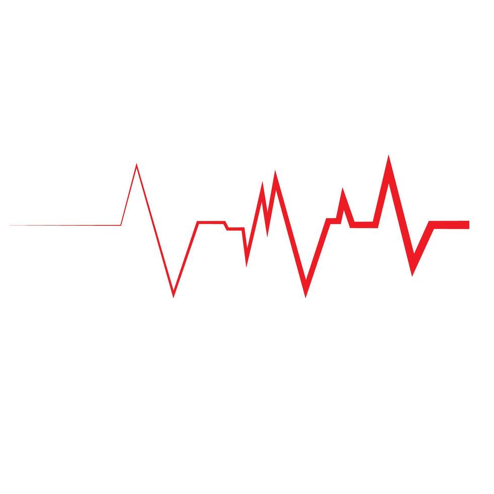 hart ritme pulse logo vector