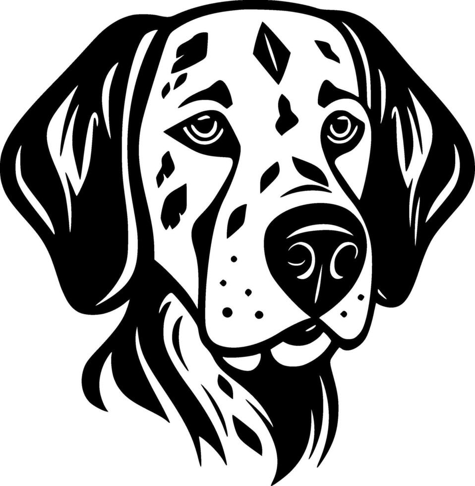 dalmatiër, minimalistische en gemakkelijk silhouet - vector illustratie