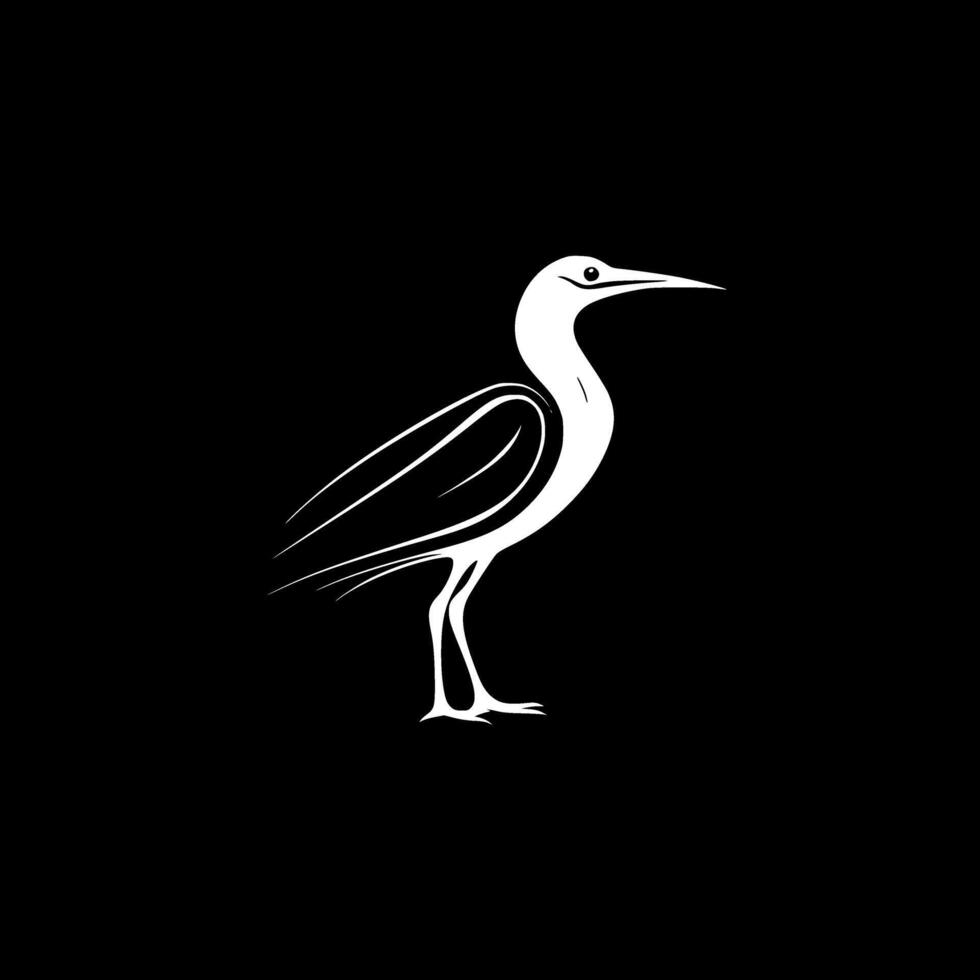 vogelstand - minimalistische en vlak logo - vector illustratie