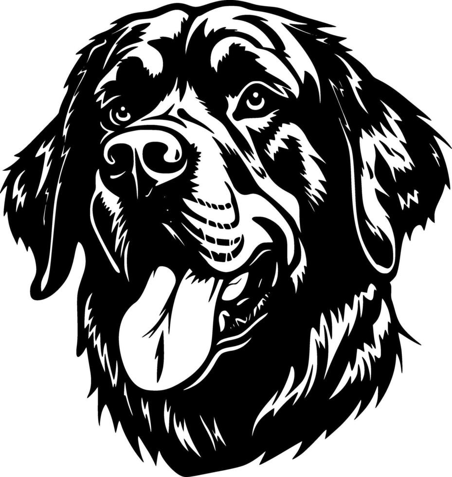rottweiler hond, minimalistische en gemakkelijk silhouet - vector illustratie