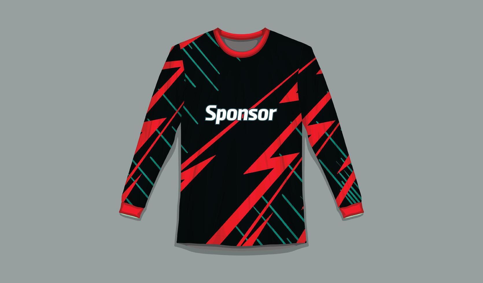 lang mouw t-shirt sport- structuur achtergrond voor voetbal Jersey bergafwaarts wielersport Amerikaans voetbal gaming vector