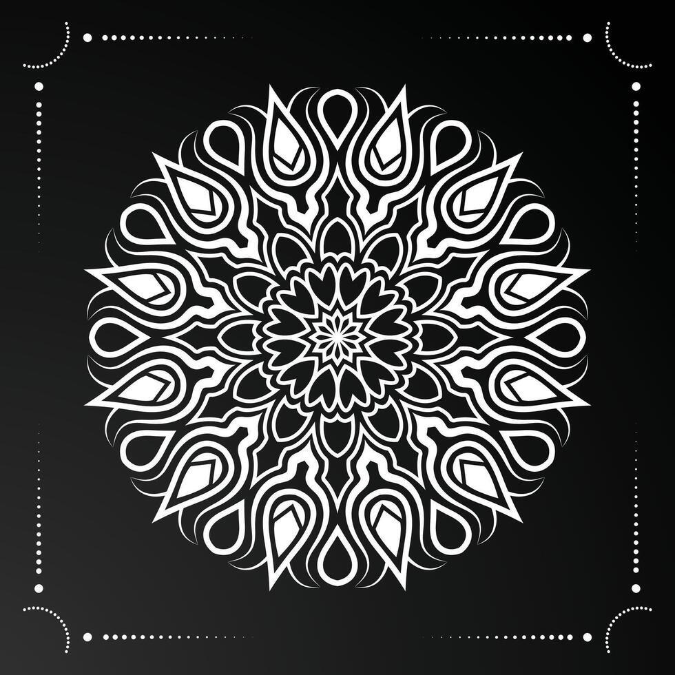 creatieve luxe mandala-achtergrond vector