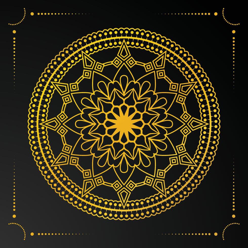 creatieve luxe mandala-achtergrond vector