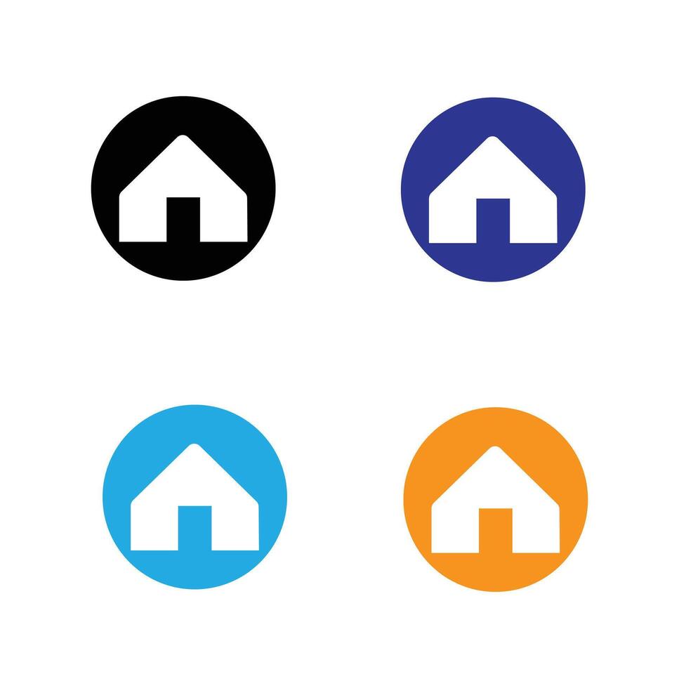 huis logo.eenvoudig en elegant echt landgoed logo ontwerp sjabloon voor uw bedrijf. vector