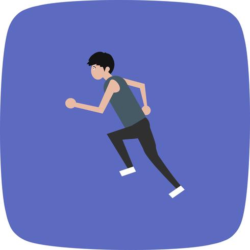 Runner pictogram vectorillustratie vector