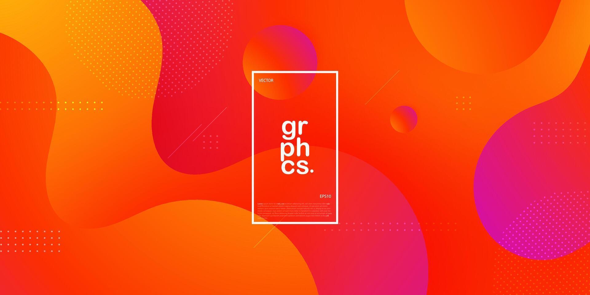 dynamisch oranje en Purper helling getextureerde achtergrond ontwerp in 3d stijl met oranje kleur. eps10 vector