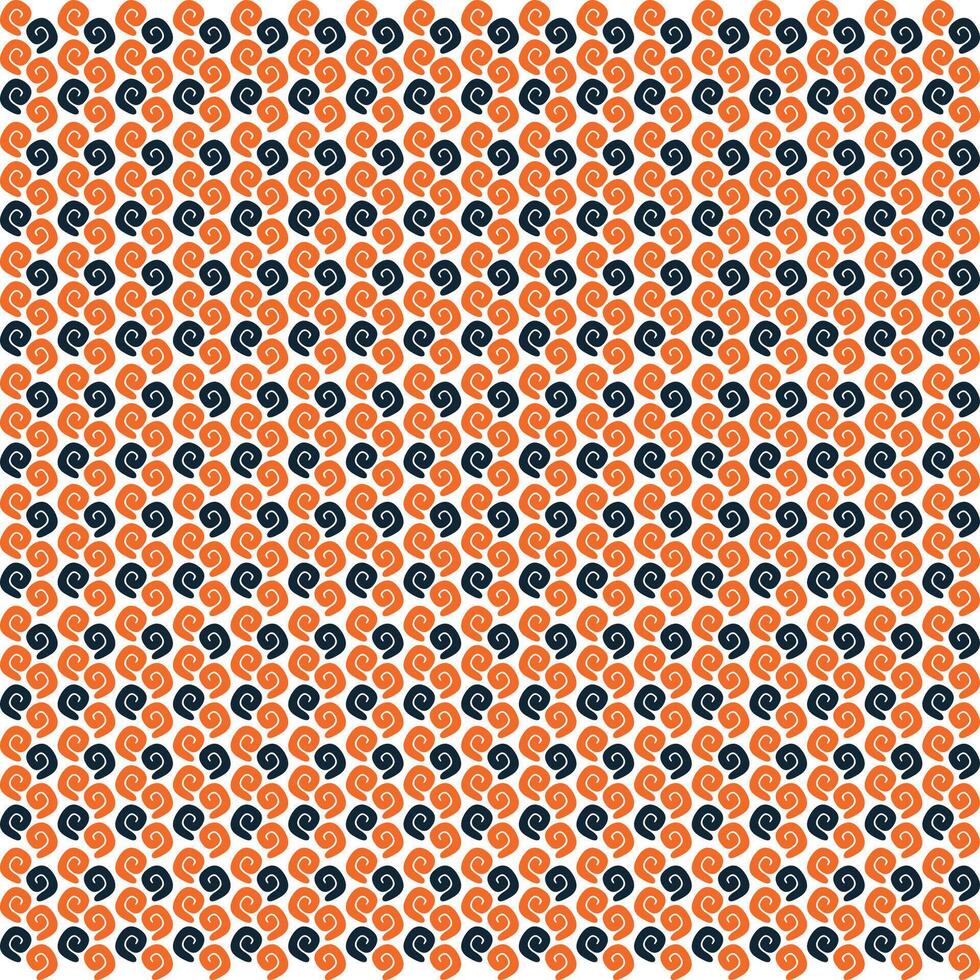 abstract zwart en oranje vector patroon met cirkels