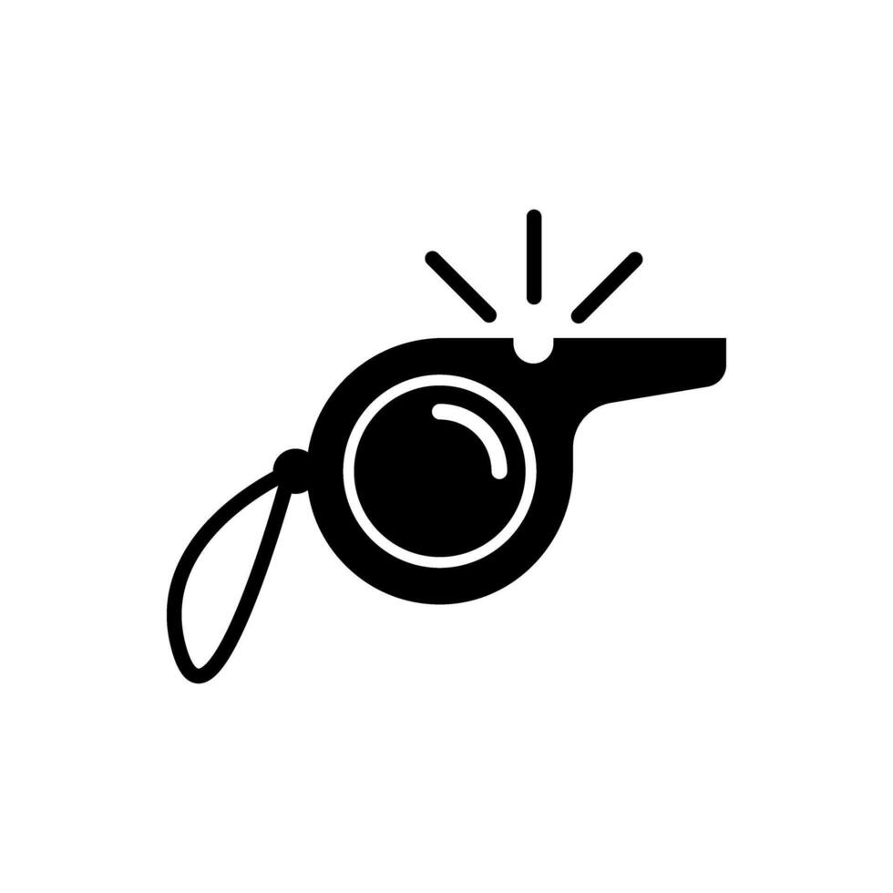 fluiten icoon vector. trainer illustratie teken. opleiding symbool. sport logo. vector