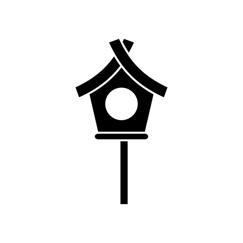 vogelhuisje icoon vector. voeder illustratie teken. vogel symbool of logo. vector