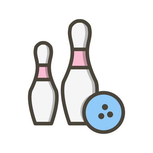 Bowling pictogram vectorillustratie vector