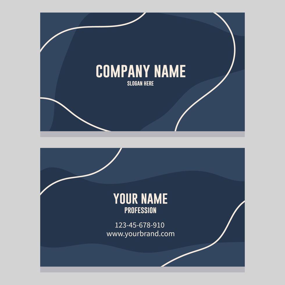 vector bedrijf kaart sjabloon zakelijke identiteit ontwerp zakelijke stijl vector illustratie