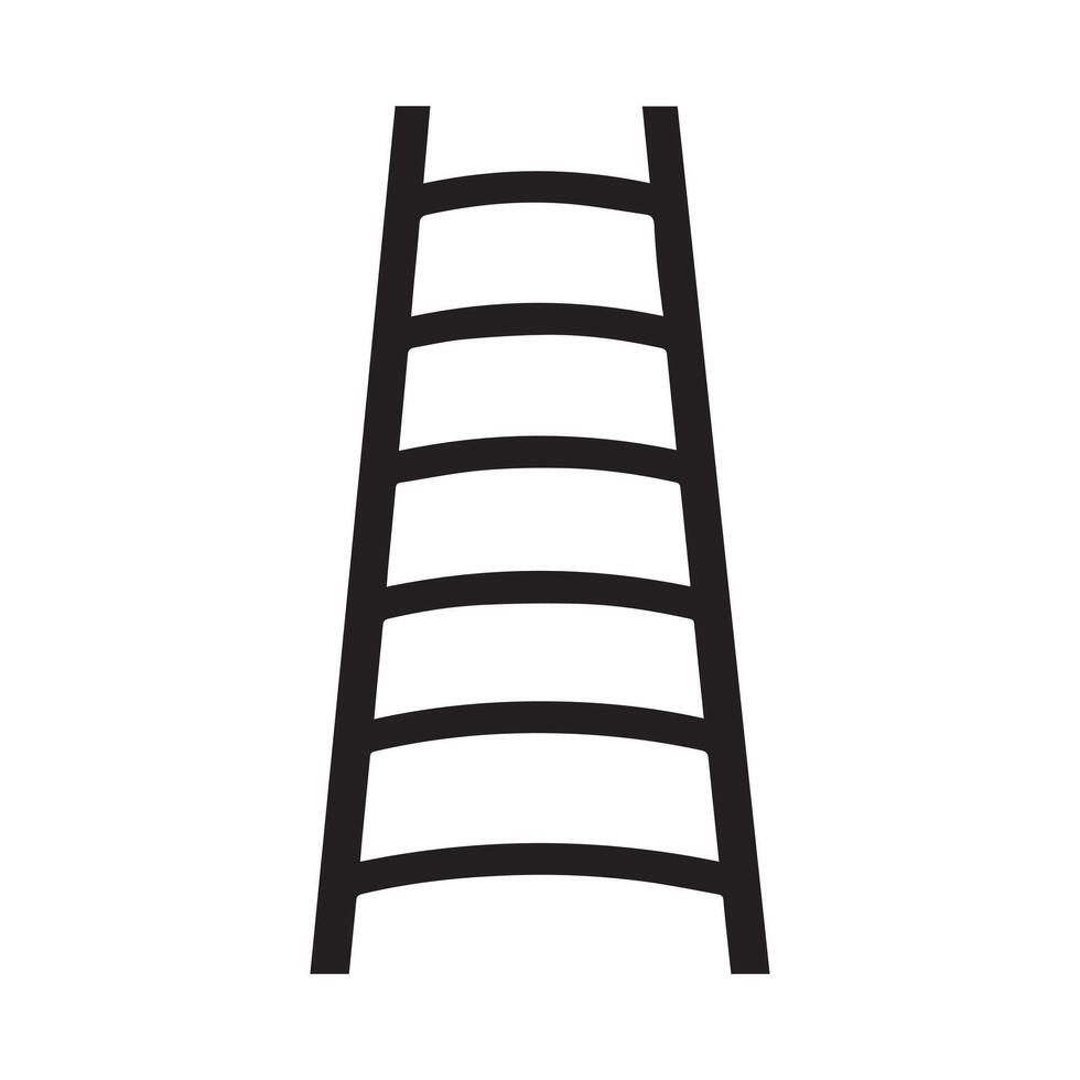 ladder icoon arbeider zwart vector achtergrond ontwerp.