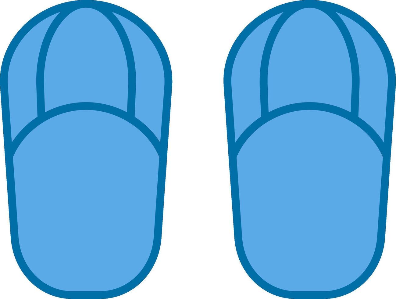 sandalen gevulde blauw icoon vector