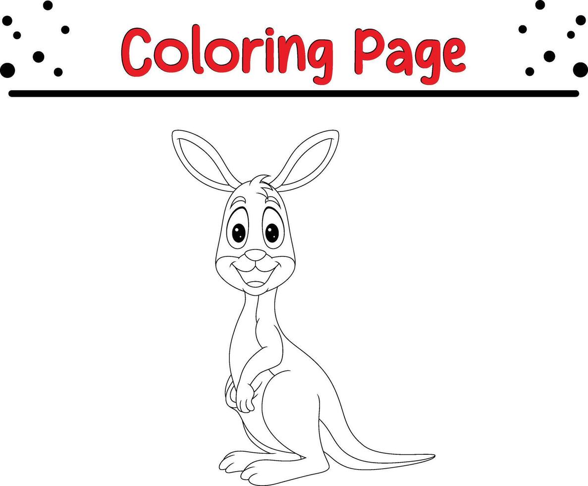 schattig dier kleur bladzijde voor kinderen. gelukkig dier kleur boek vector