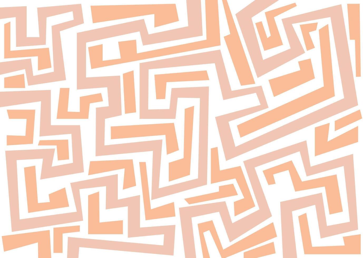 abstract doolhof meetkundig achtergrond. hand- getrokken naadloos patroon met stoutmoedig plein lijnen. vector