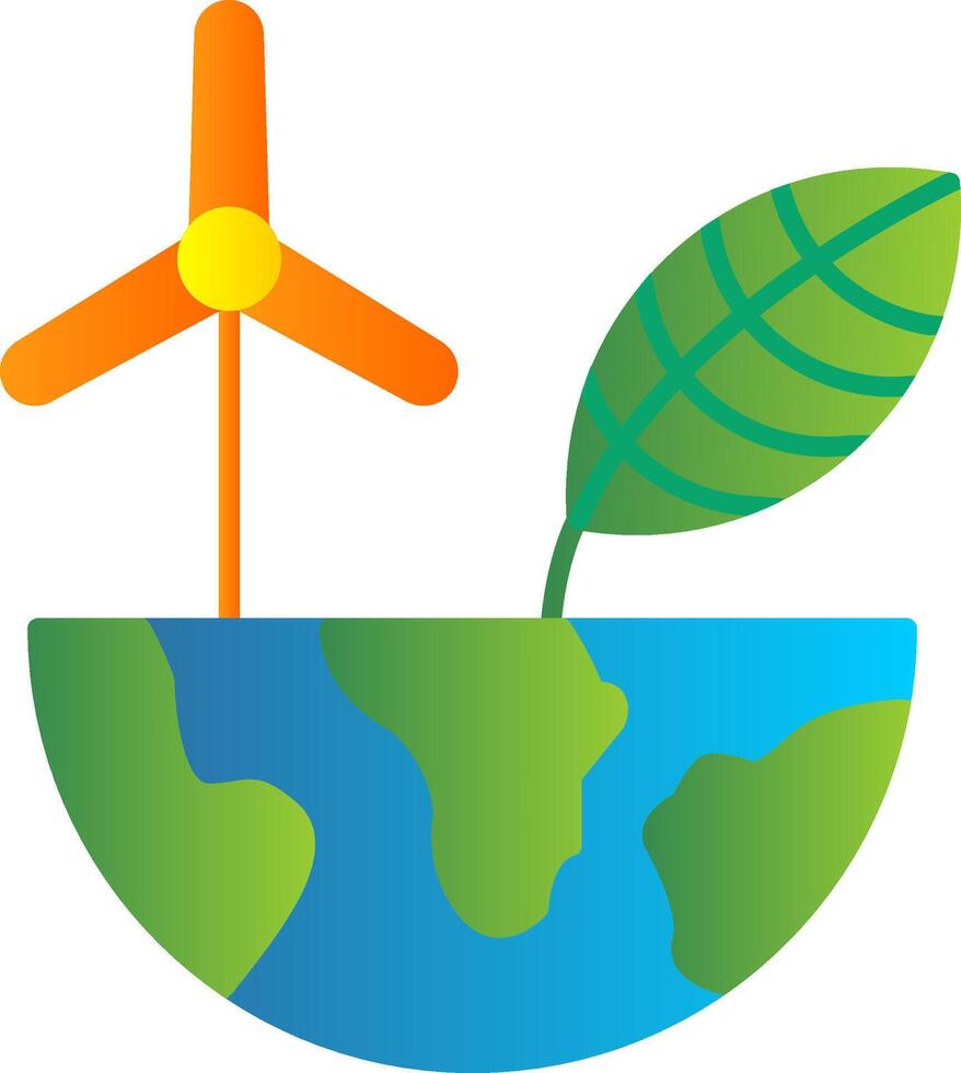 ecologie vlak helling icoon vector