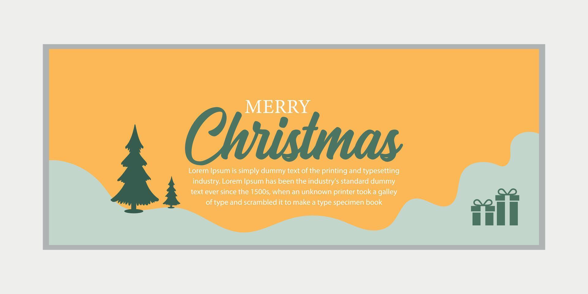 vrolijk Kerstmis banier reeks en gelukkig nieuw jaar banier, sociaal media Hoes en web spandoek, vrolijk Kerstmis ontwerp voor groet kaart, vector