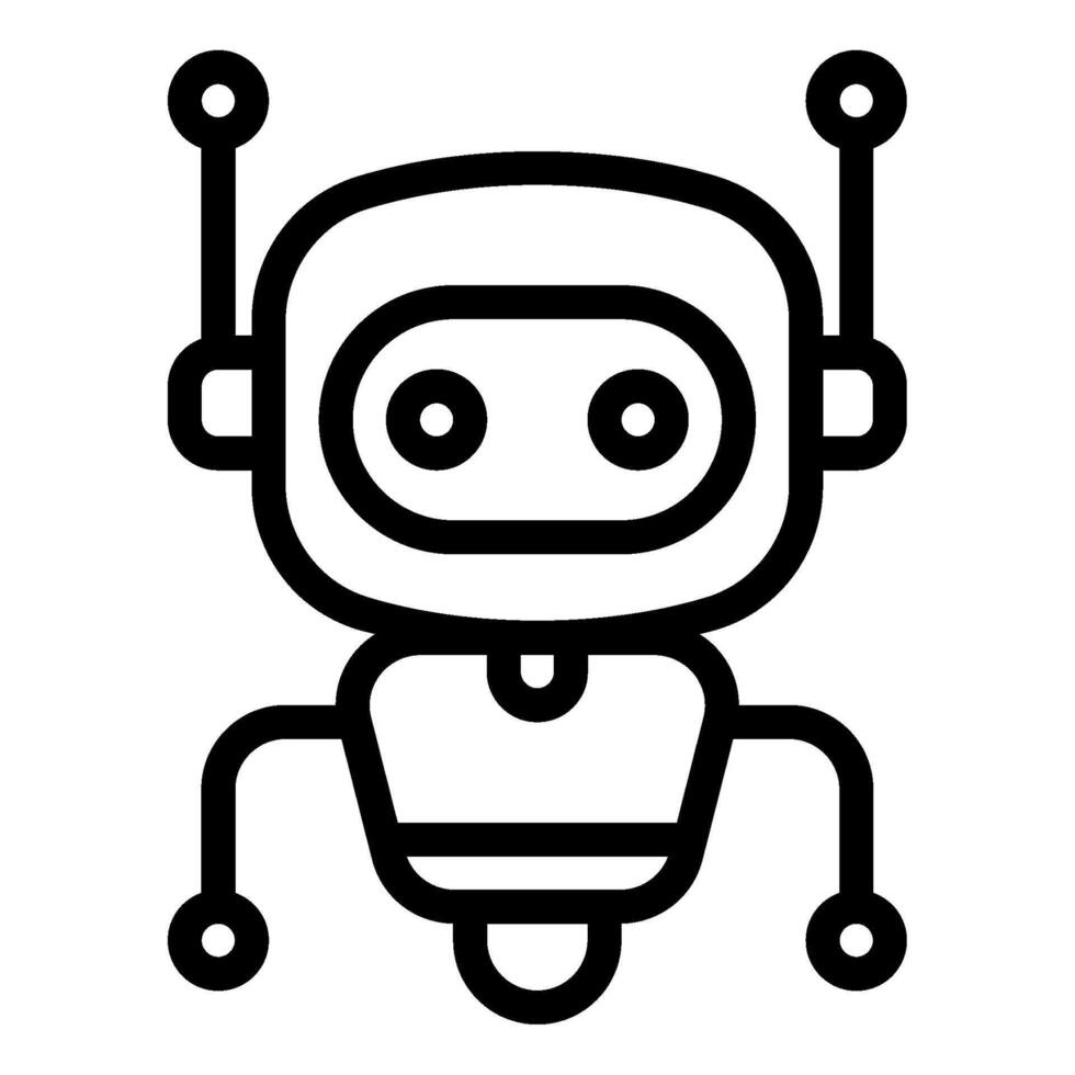 robot toekomst dingen icoon illustratie vector