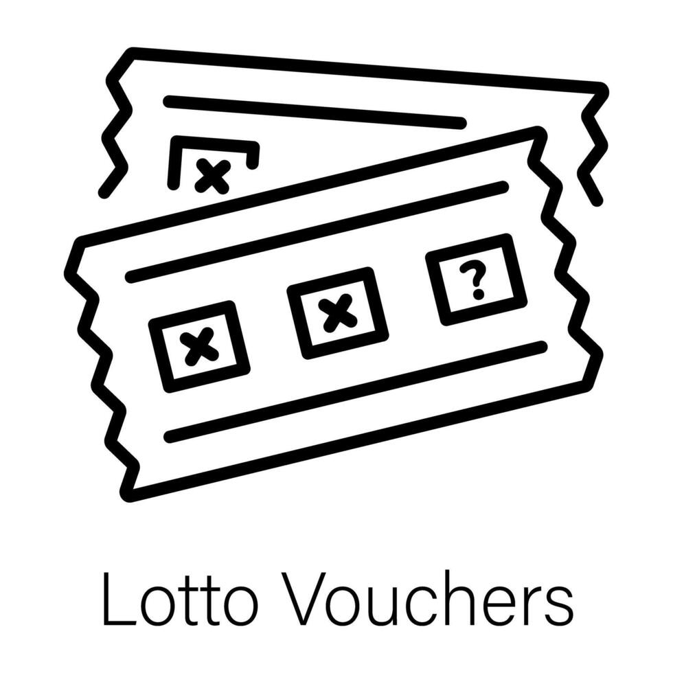 modieus lotto waardebonnen vector