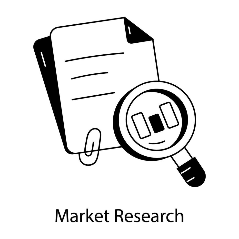 trendy marktonderzoek vector