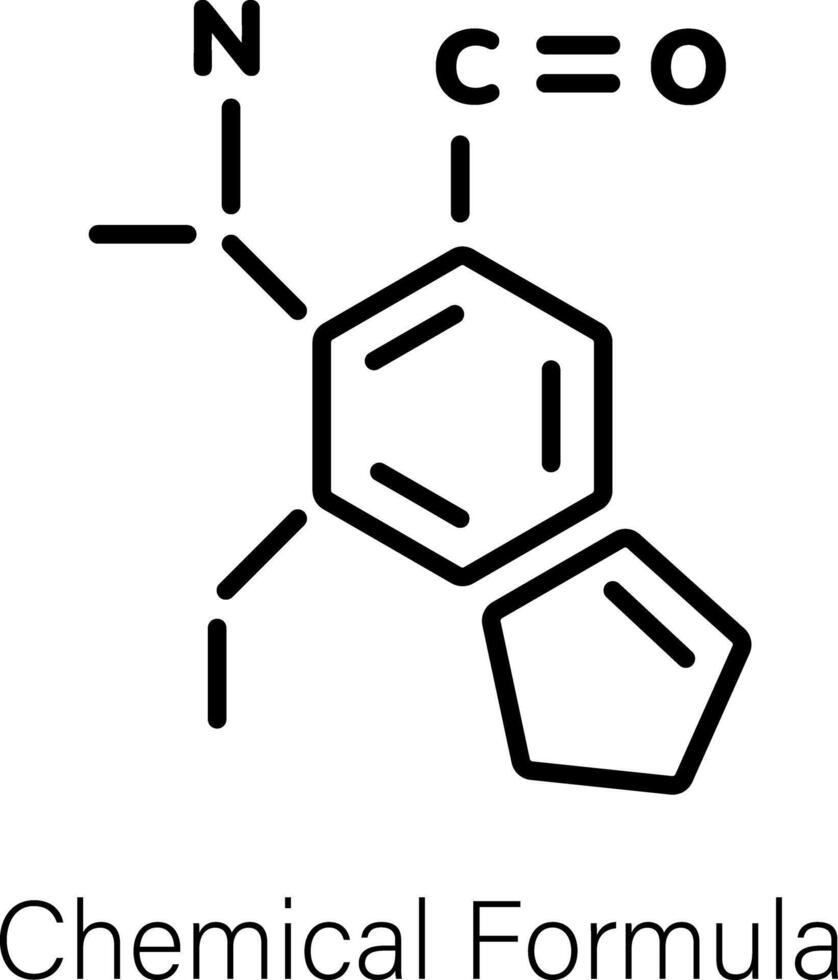 trendy chemische formule vector