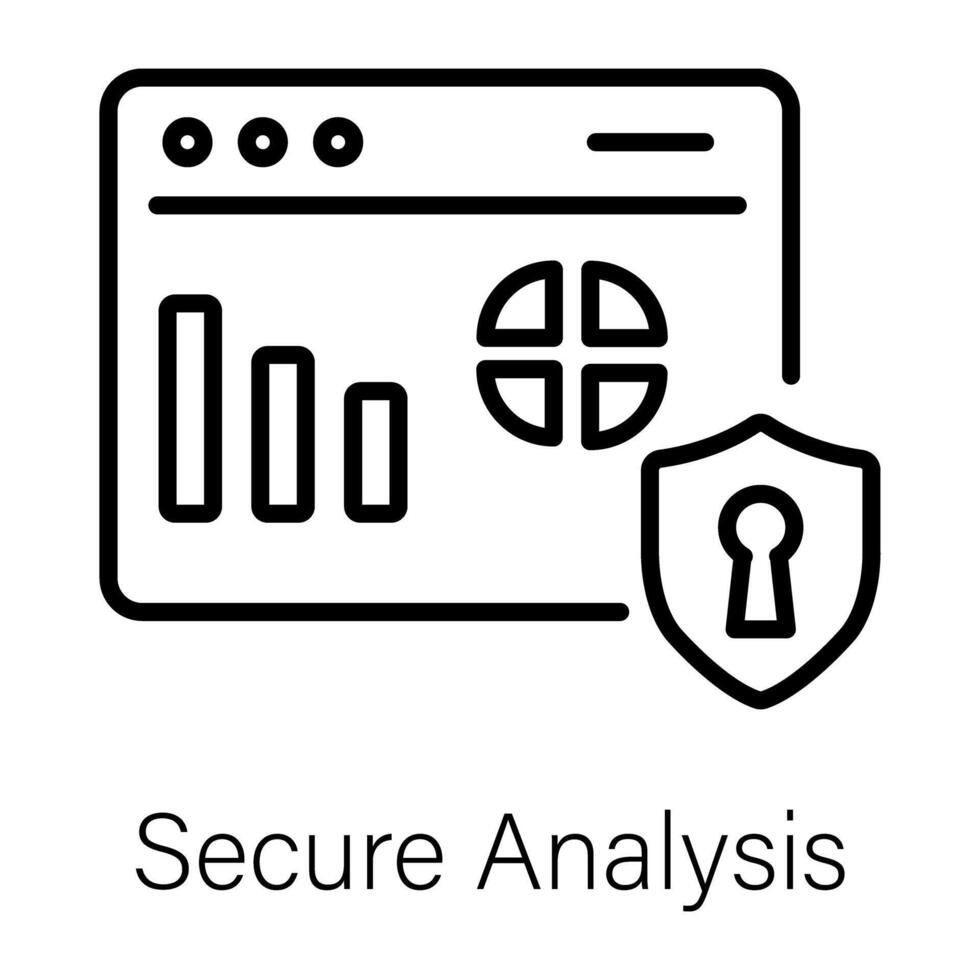 modieus beveiligen analyse vector