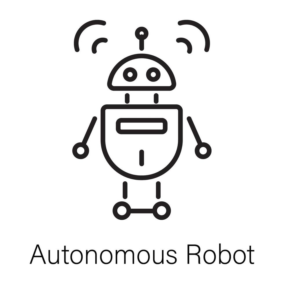 modieus autonoom robot vector