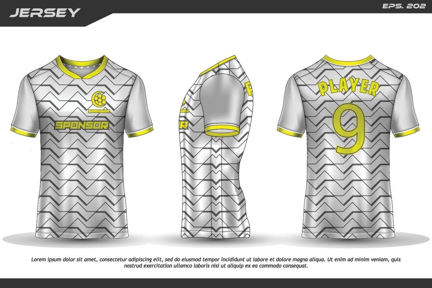 jersey ontwerp sublimatie t-shirt premium geometrisch patroon ongelooflijke vector collectie voor voetbal voetbal racen fietsen gaming motorcross sport