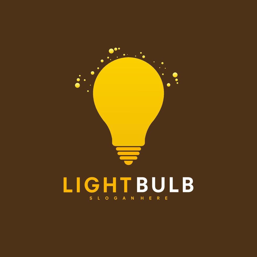 lamp licht logo vector sjabloon illustratie