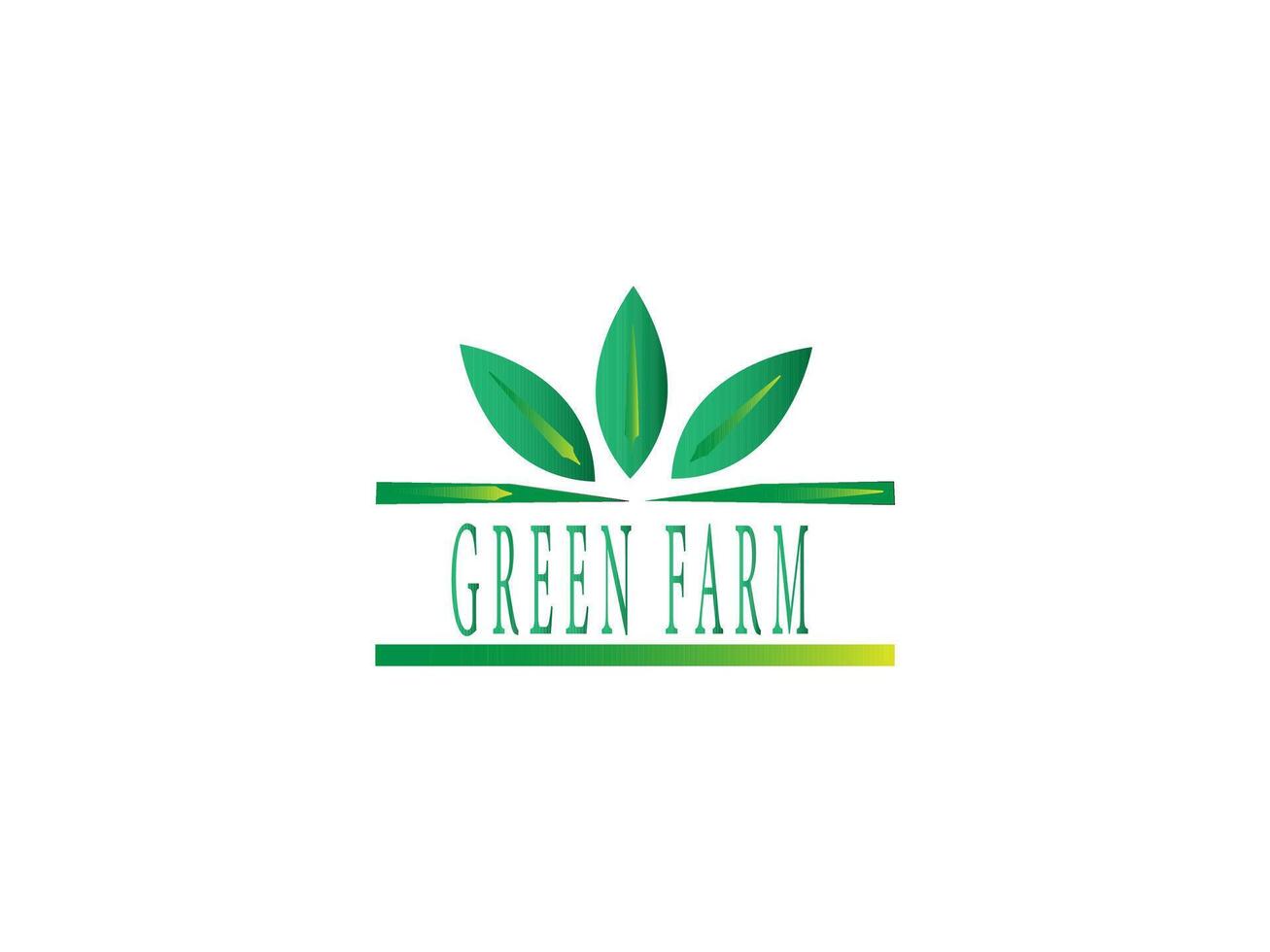 groen boerderij logo ontwerp vector