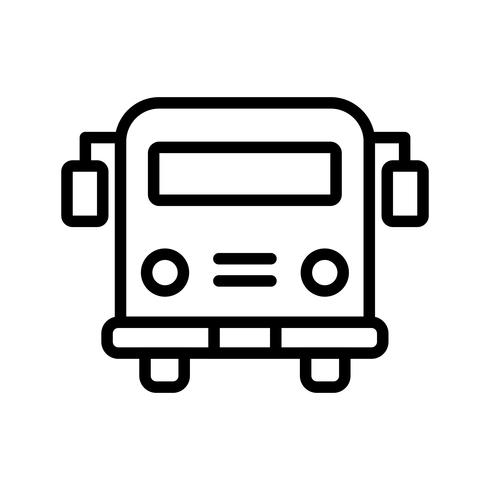 Vector schoolbus pictogram