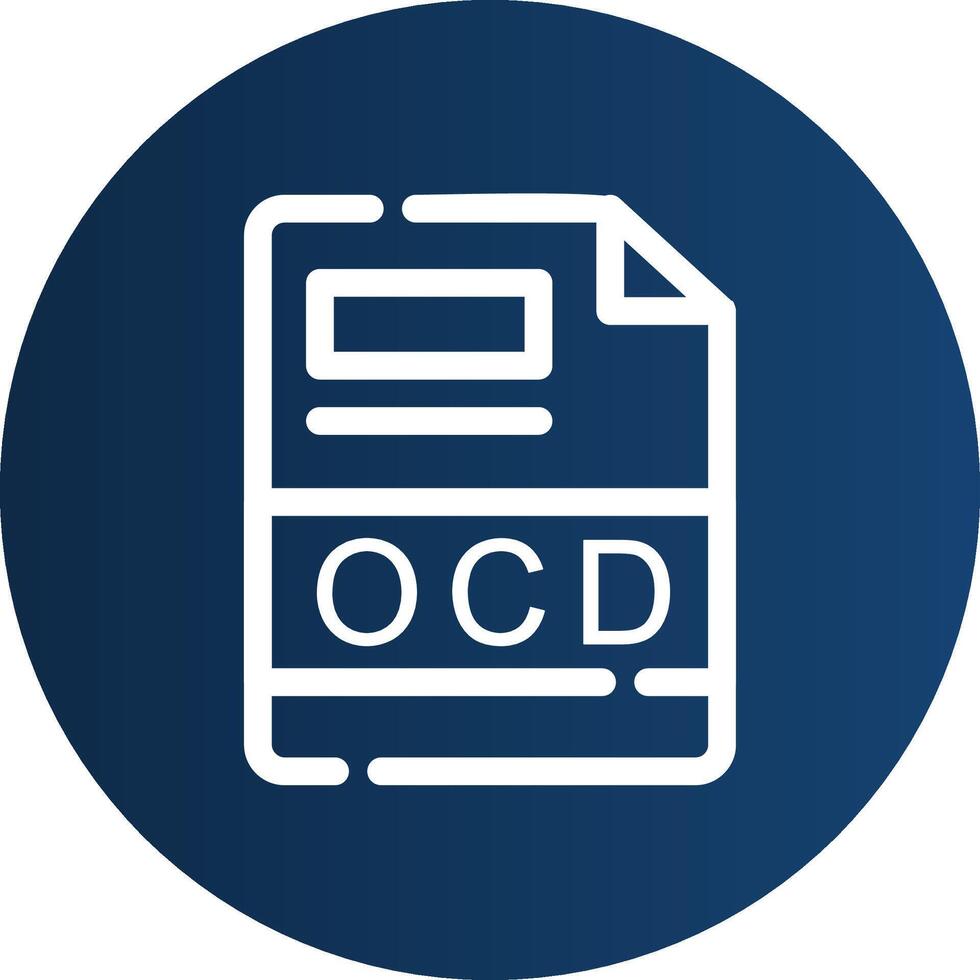 ocd creatief icoon ontwerp vector