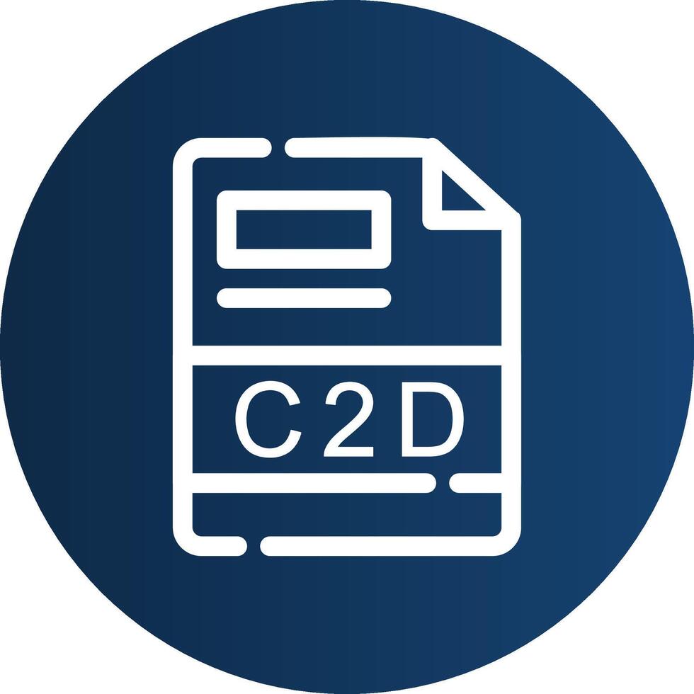 c2d creatief icoon ontwerp vector