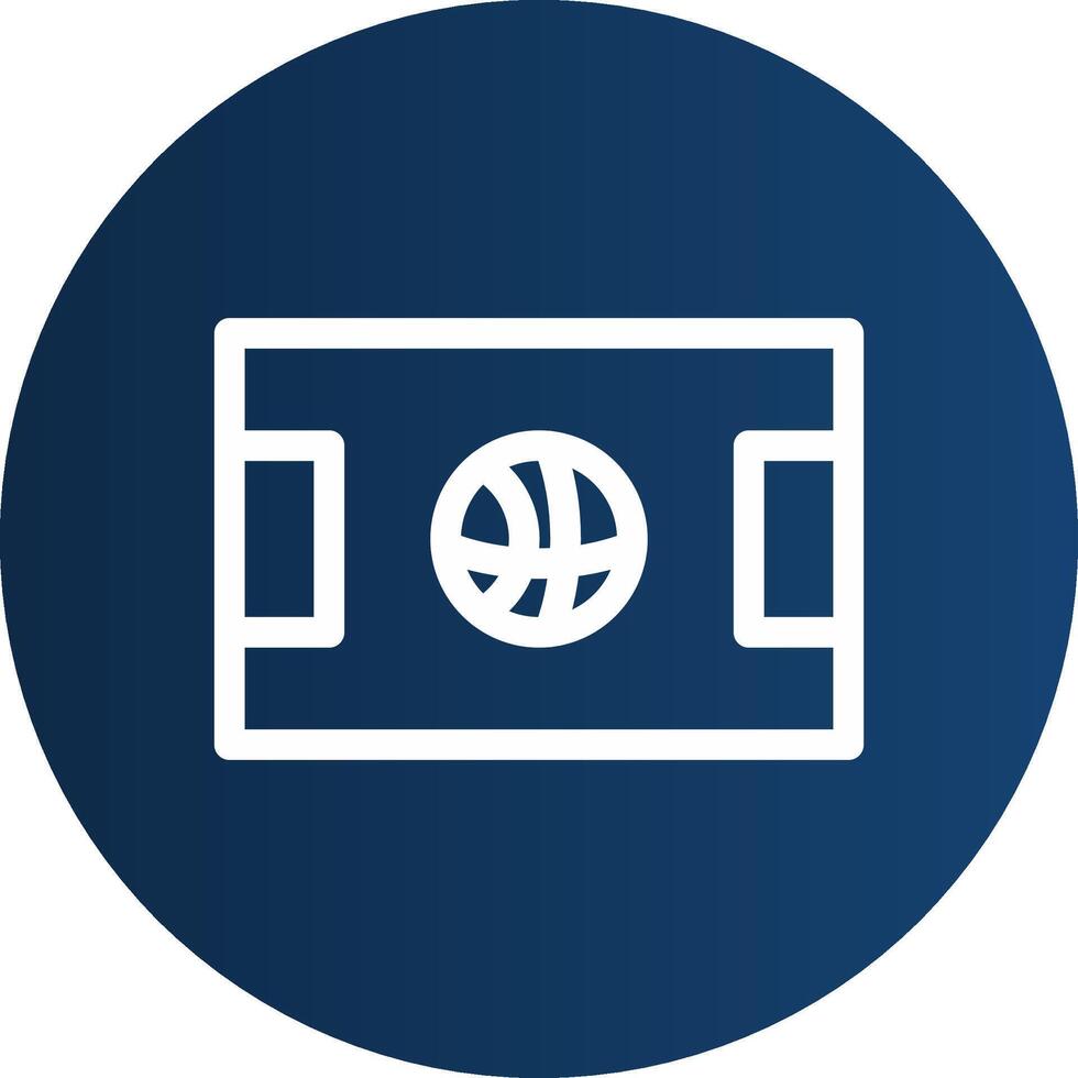 basketbal rechtbank creatief icoon ontwerp vector