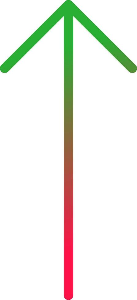 lijn rood en groen helling vector