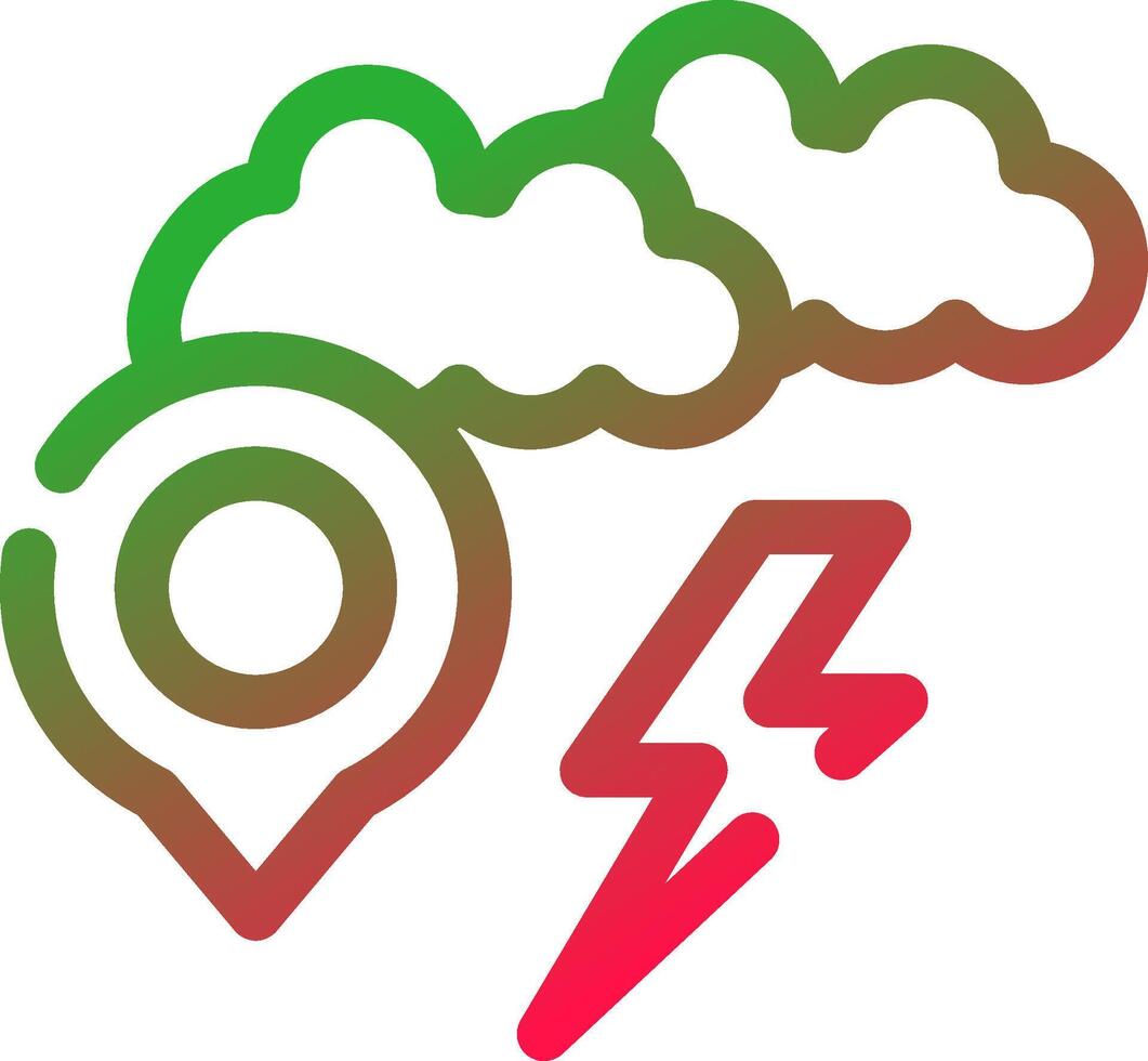 storm plaats creatief icoon ontwerp vector