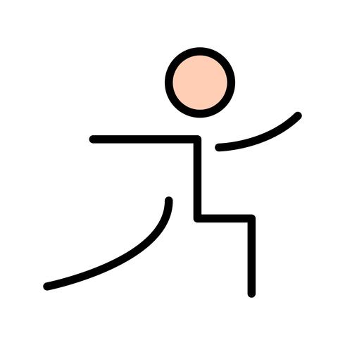 Yoga pictogram vectorillustratie vector