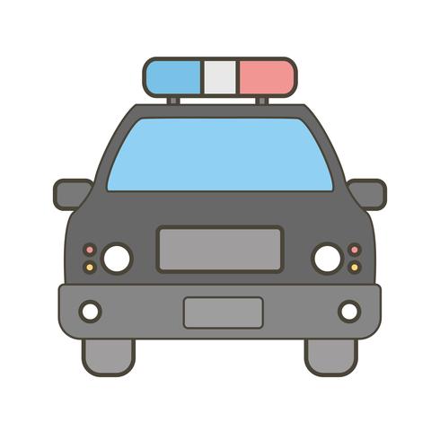 Vector politie auto pictogram