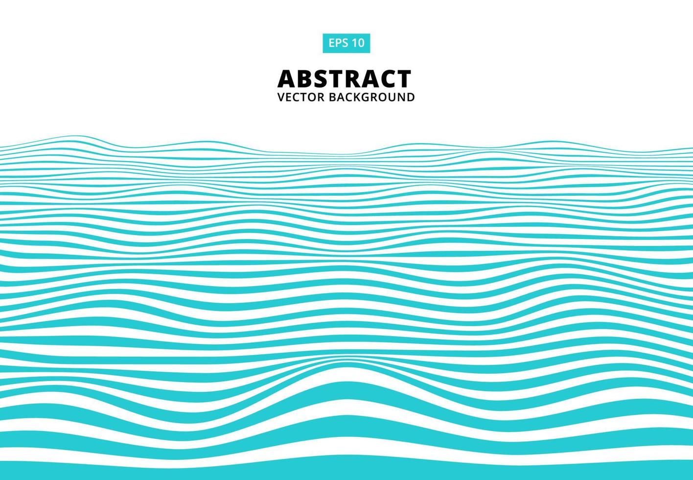 abstracte blauwe lijnen golf, golvend strepenpatroon, ruw oppervlak vector